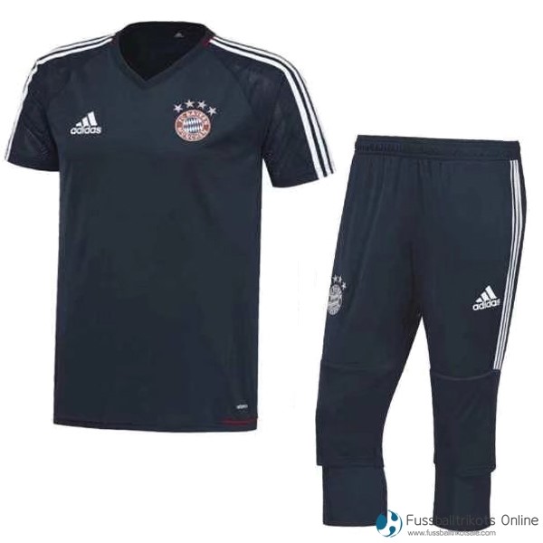Bayern München Training Shirts Set Komplett 2017-18 Blau Marine Fussballtrikots Günstig